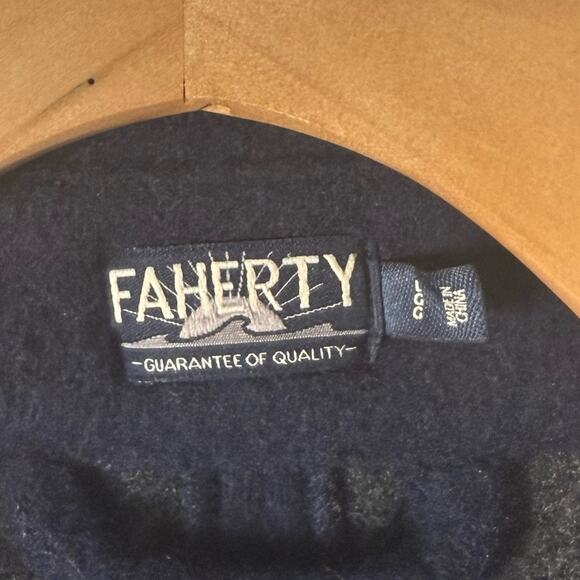 Faherty Atlantic Knit Peacoat Navy L - Picture 6 of 8